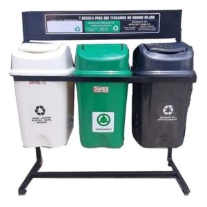 Punto Ecológico De 30 Lts 3 Puestos