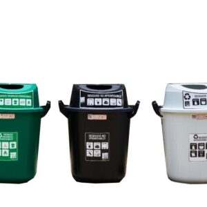 Trio De Canecas Tapa Orificio 30lt