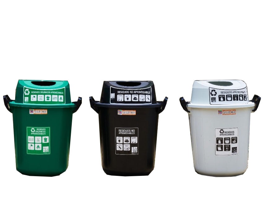 Trio De Canecas Tapa Orificio 30lt