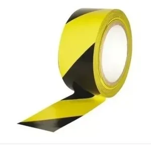 Cinta De Demarcación Amarillo Y Negro